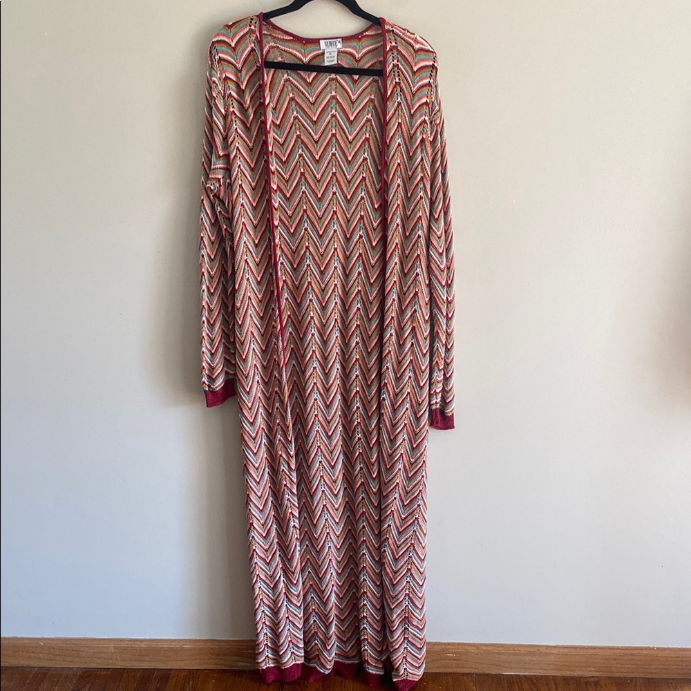 Monroe and Main • crochet chevron duster cardigan